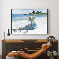 Jo Sketching at Good Harbour Beach by Edward Hopper