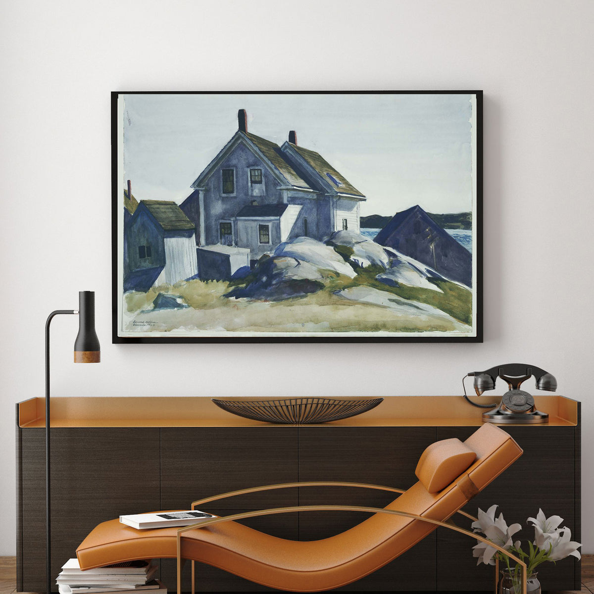 House at the Fort by Edward Hopper