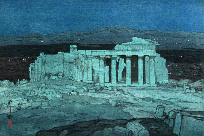 Acropolis2Night by Hiroshi Yoshida