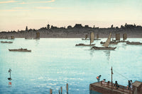 The Sumida River Afternoon by Hiroshi Yoshida