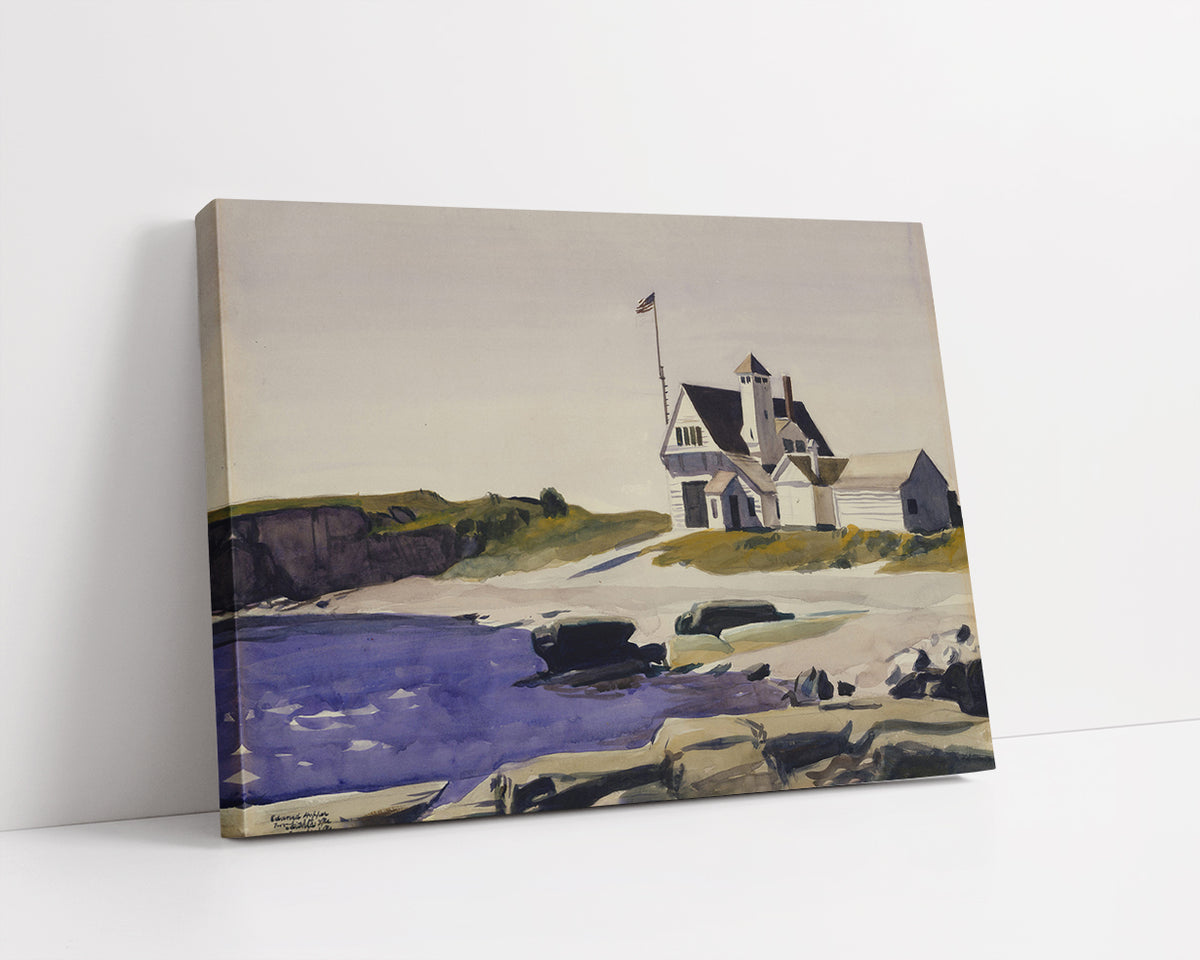 Coast Guard Station, Two Lights, Maine by Edward Hopper