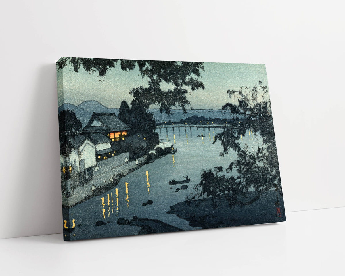 EveningOnTheChikugoRiver by Hiroshi Yoshida