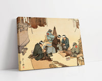 Spring Day Mending Fishing Nets by Hiroshi Yoshida