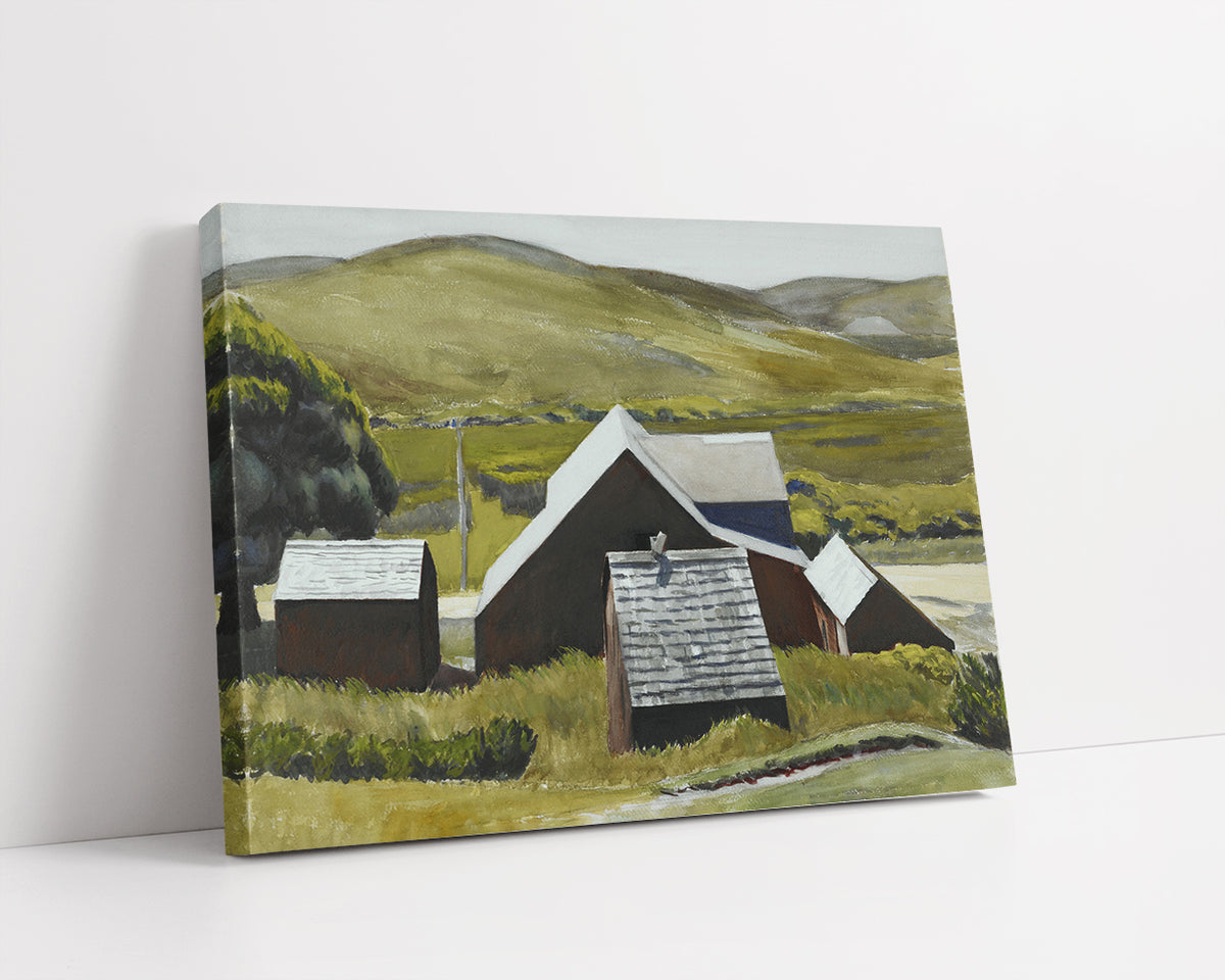 Roofs of the Cobb Barn by Edward Hopper