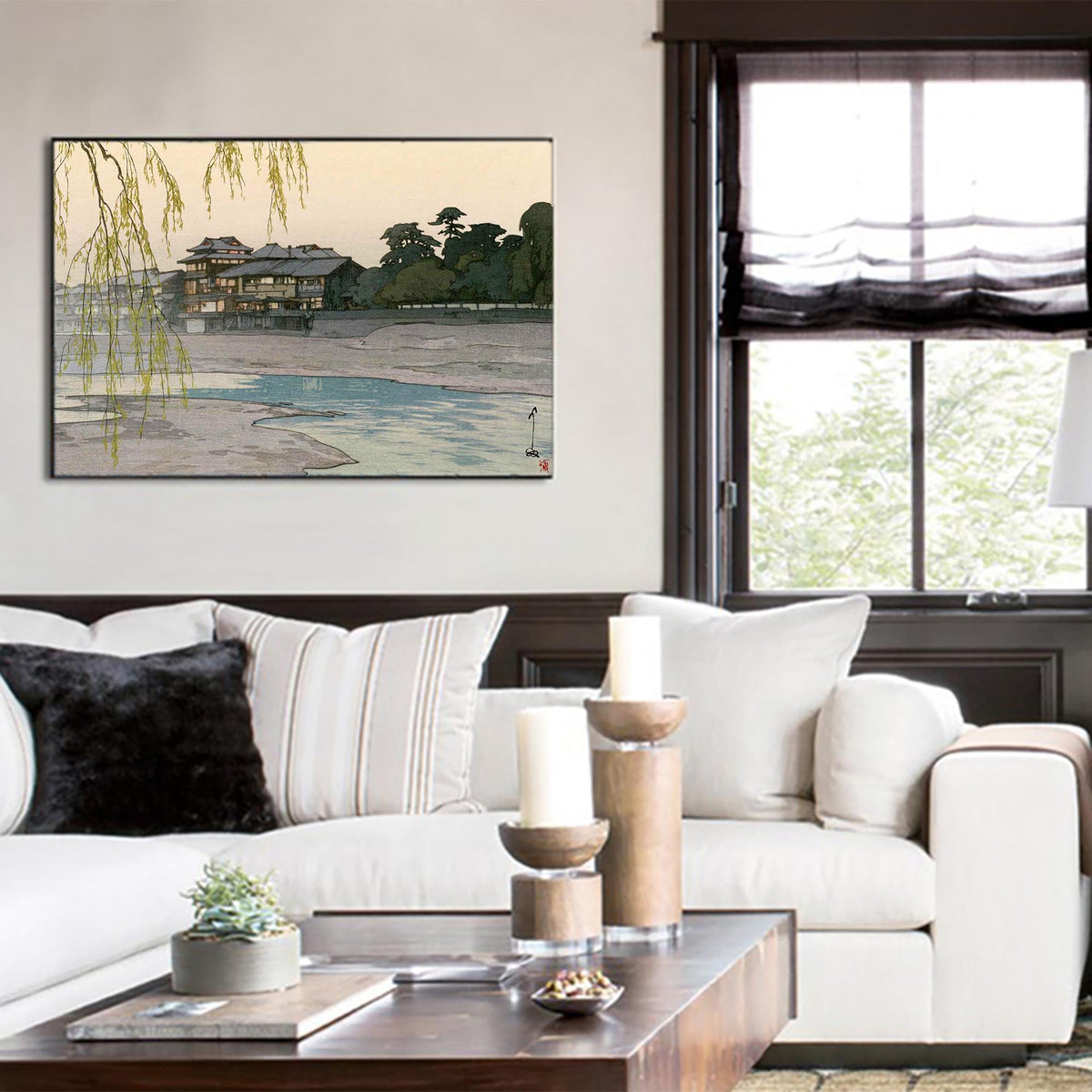 Kamogawa by Hiroshi Yoshida