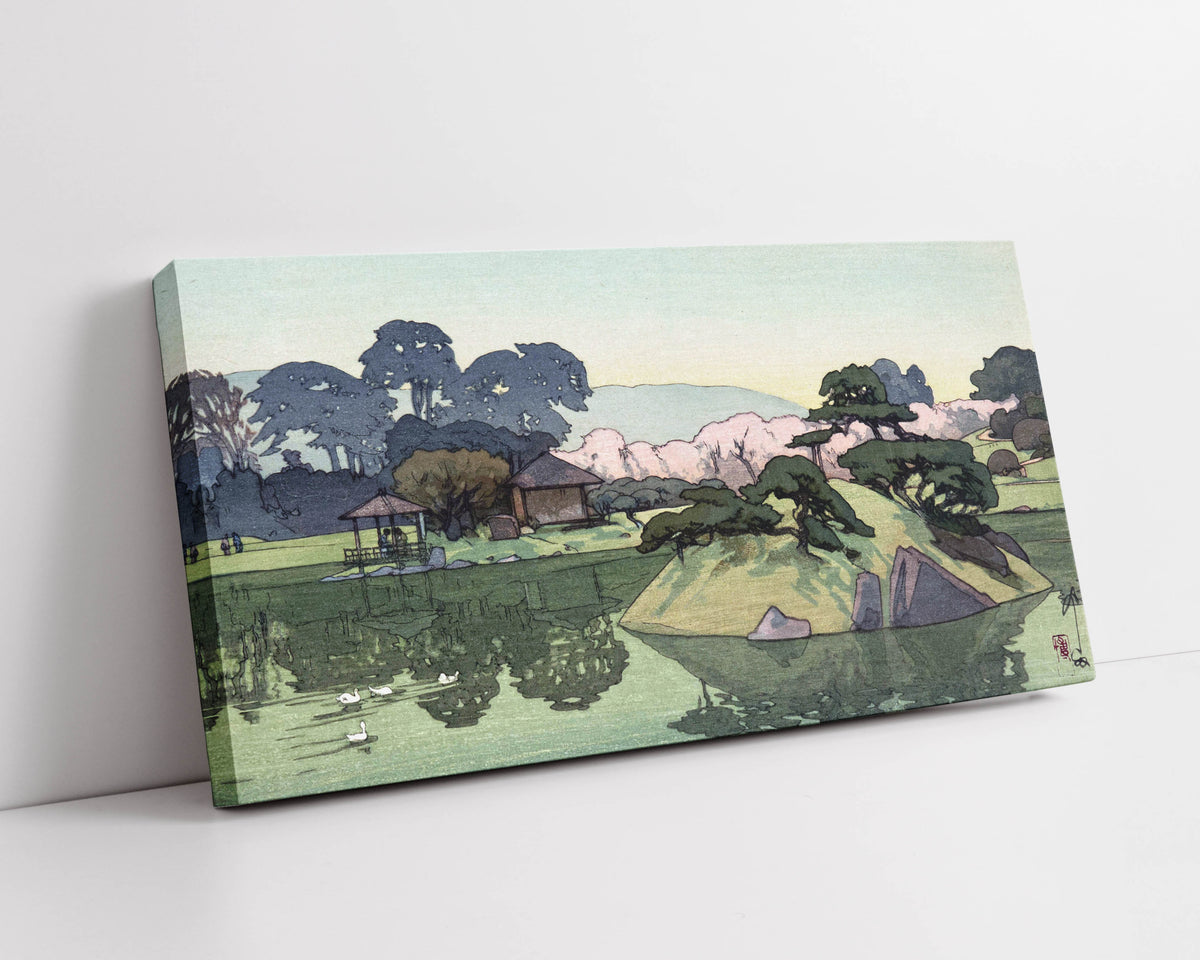 Spring Morning A Garden in Okayama by Hiroshi Yoshida