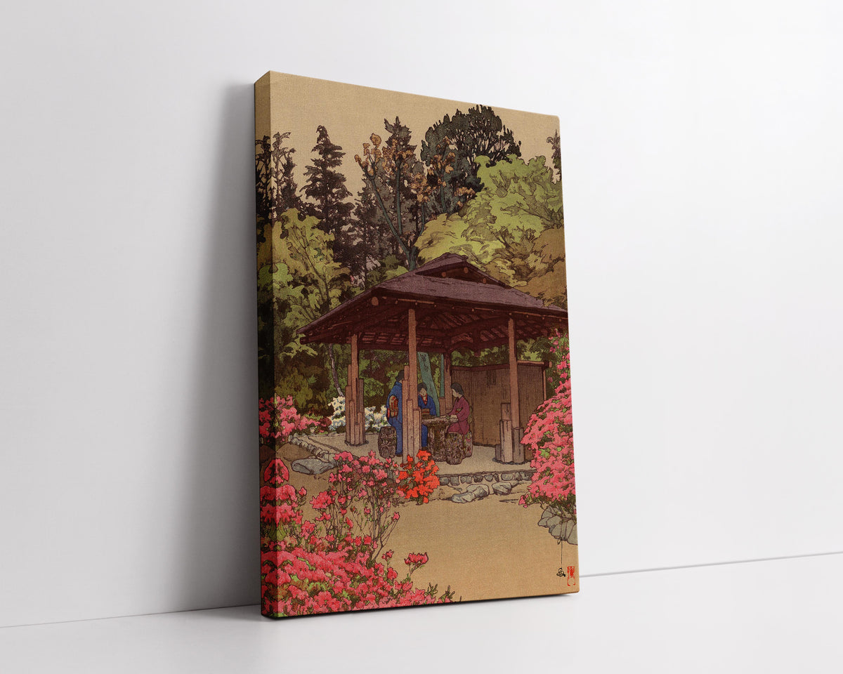 1935日本つゝじの庭 by Hiroshi Yoshida