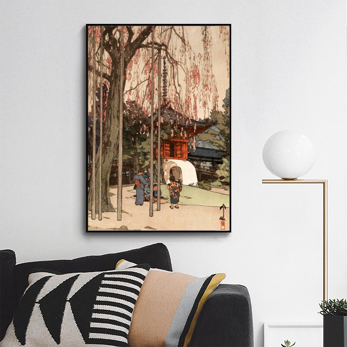 Cherry Tree In Kawagoe by Hiroshi Yoshida