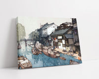 Canal In Osaka by Hiroshi Yoshida