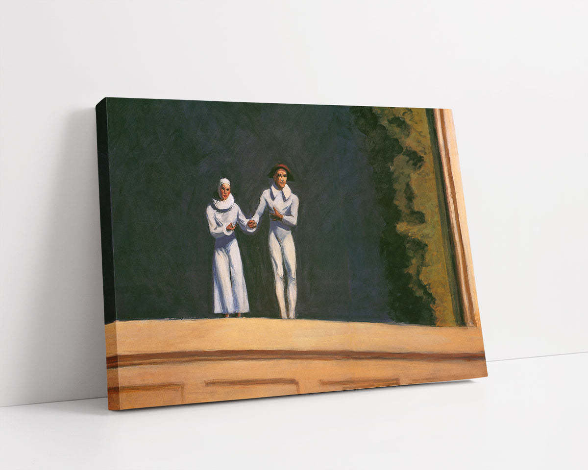 Two Comedians by Edward Hopper