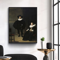 A Lady and Gentleman in Black by Rembrandt Harmenszoon van Rijn