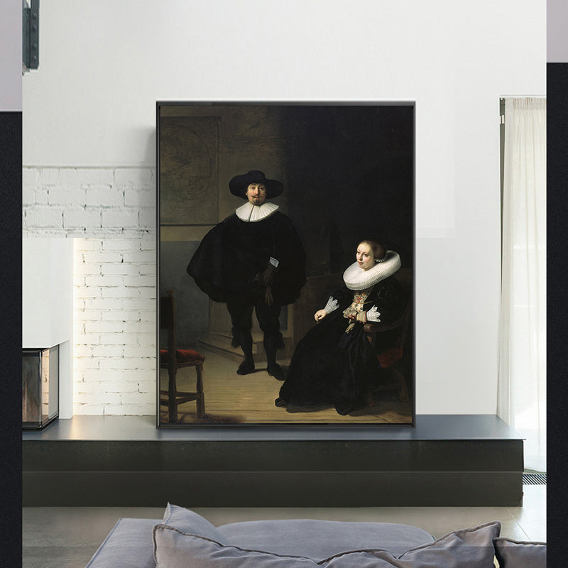 A Lady and Gentleman in Black by Rembrandt Harmenszoon van Rijn