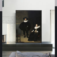 A Lady and Gentleman in Black by Rembrandt Harmenszoon van Rijn