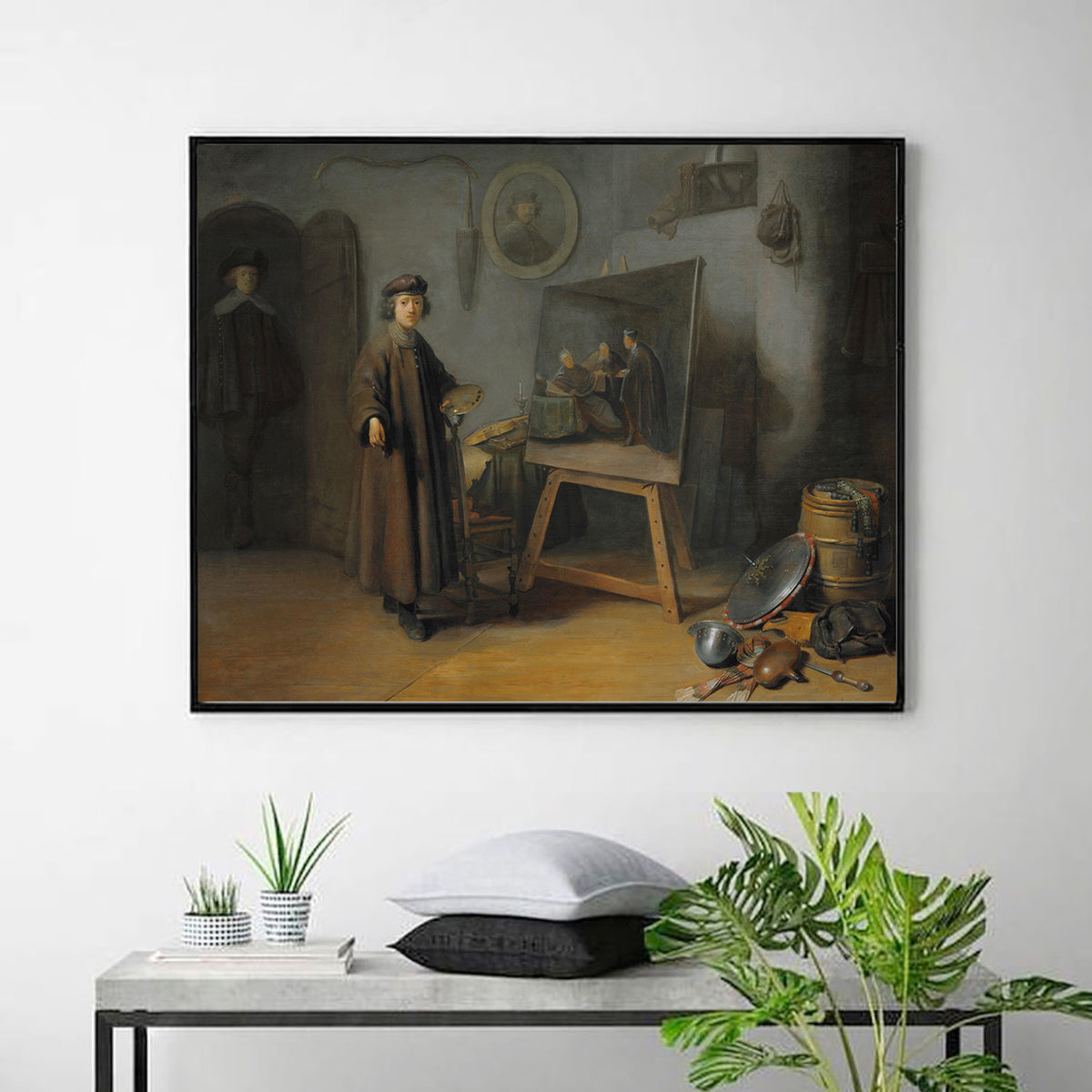 A Painter in His Studio by Rembrandt Harmenszoon van Rijn