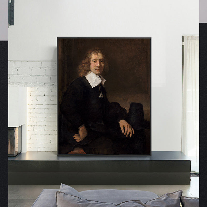 A Young Man Seated at a Table by Rembrandt Harmenszoon van Rijn