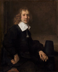 A Young Man Seated at a Table by Rembrandt Harmenszoon van Rijn