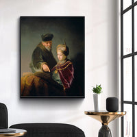 A Young Scholar And His Tutor by Rembrandt Harmenszoon van Rijn