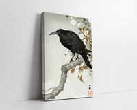 A crow and the full moon by Ohara Koson