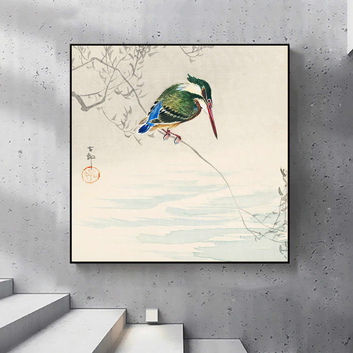 A kingfisher by Ohara Koson
