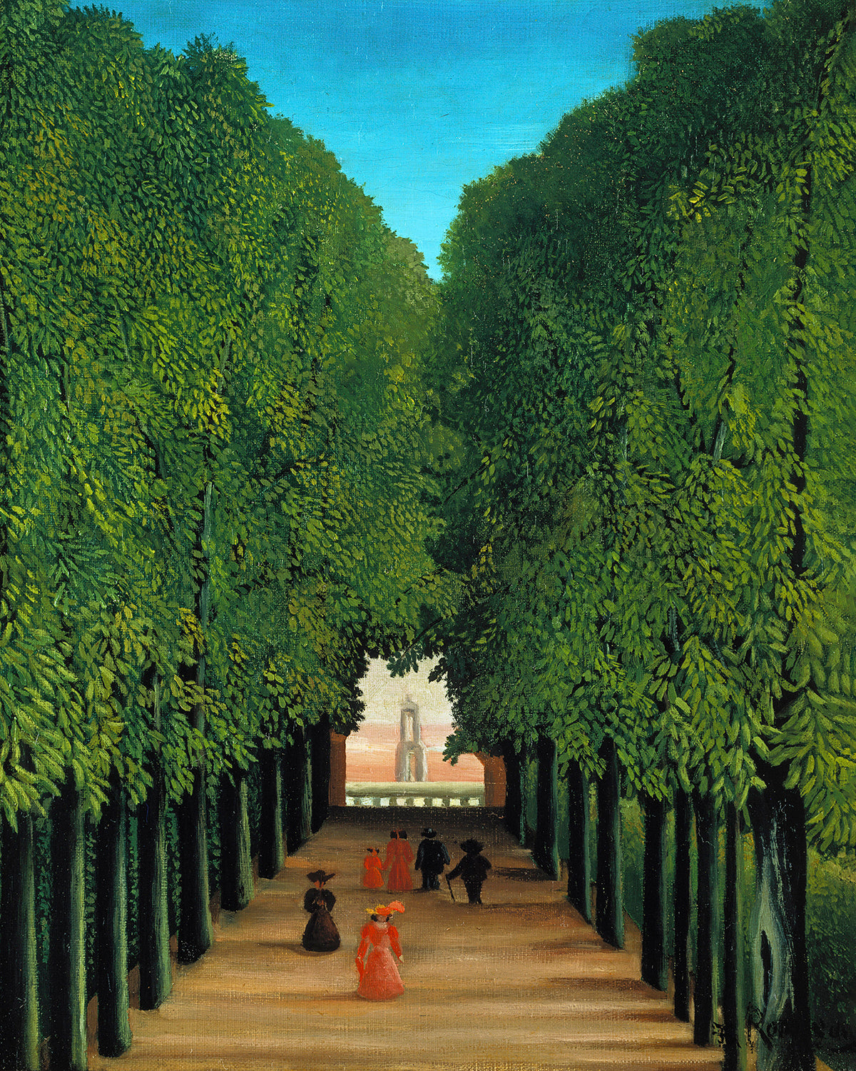 Alleyway in the Park of Saint Cloud by Henri Rousseau