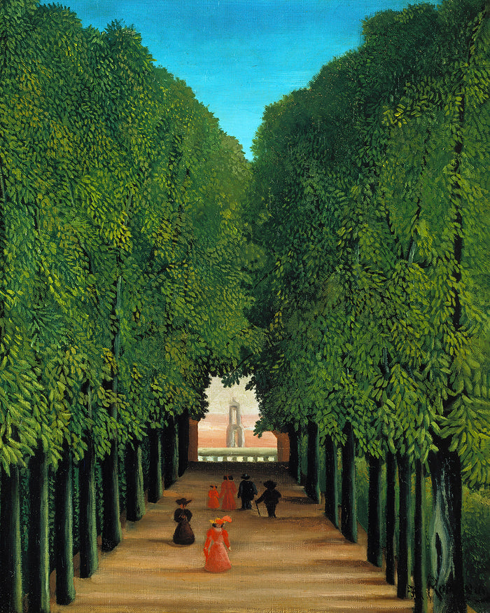 Alleyway in the Park of Saint Cloud by Henri Rousseau