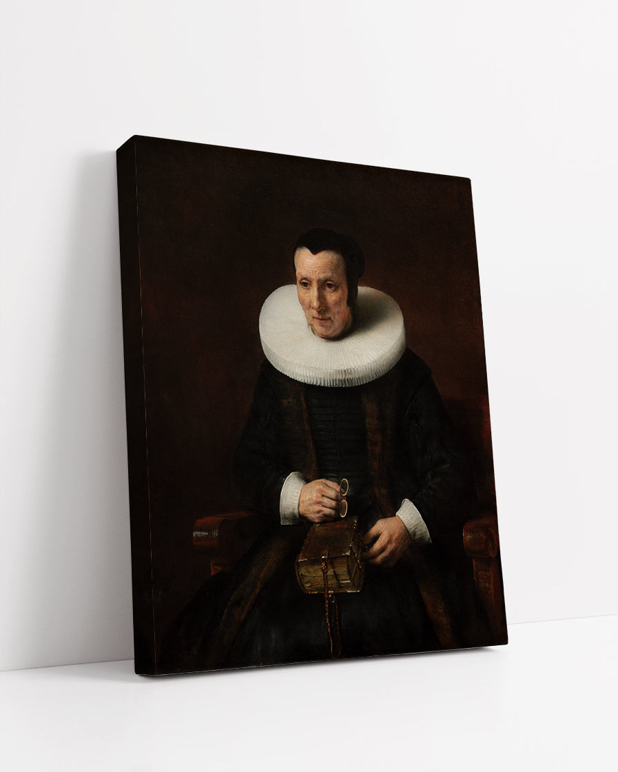 An Old Lady with a Book by Rembrandt Harmenszoon van Rijn