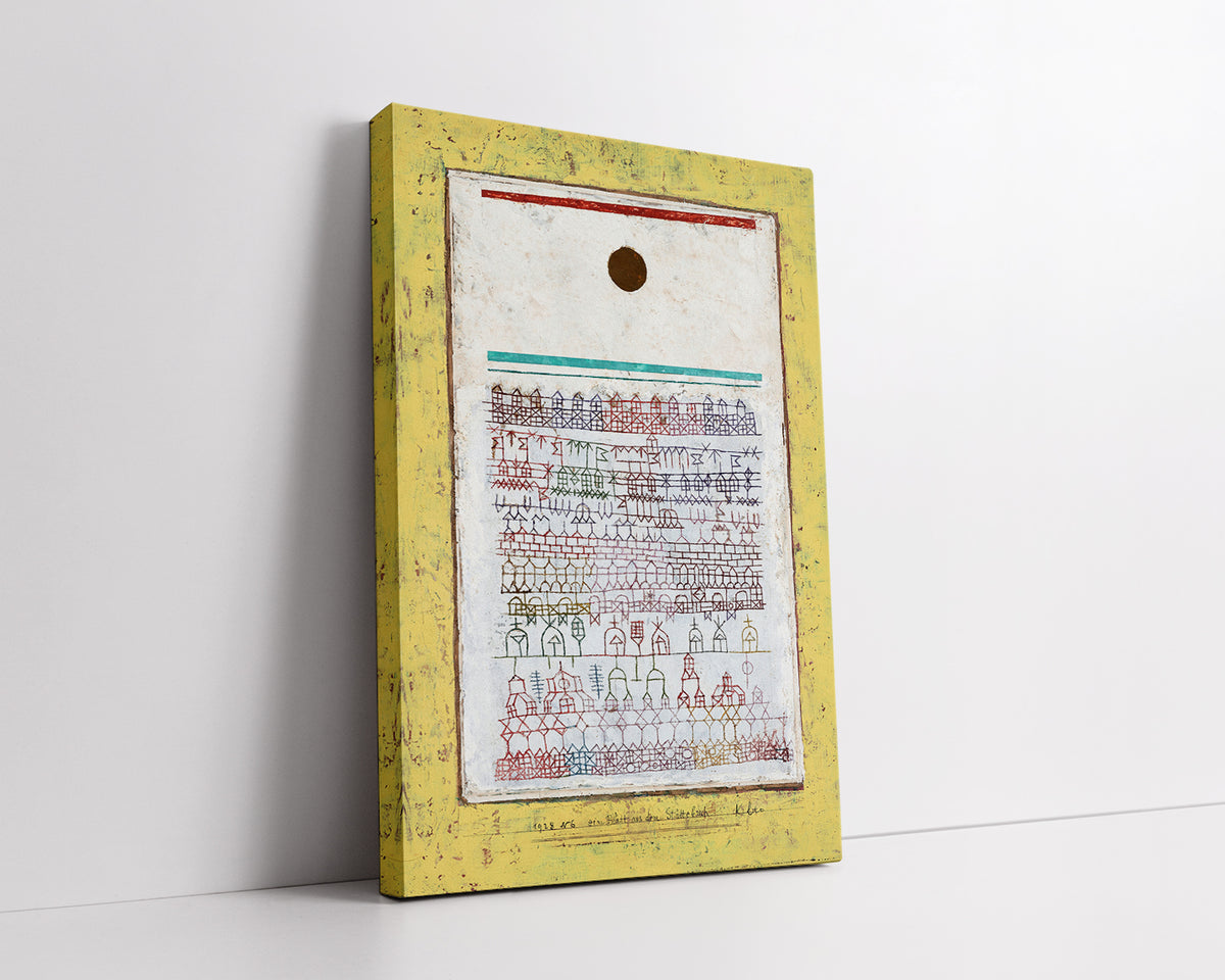 A sheet from the city book  by Paul Klee