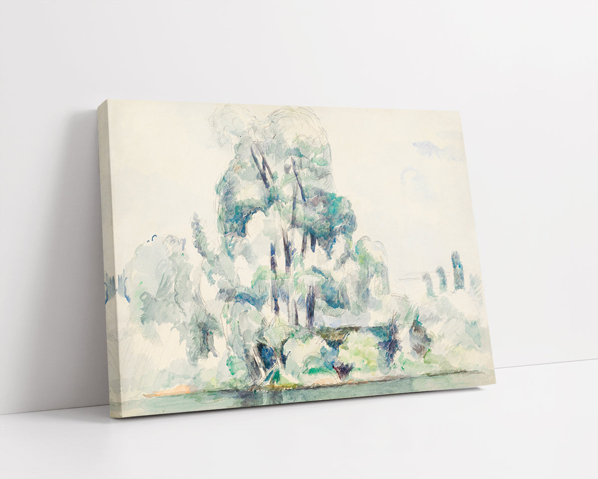 Banks of the Seine at Médan  by Paul Cezanne