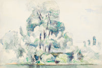 Banks of the Seine at Médan  by Paul Cezanne