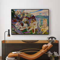 Bathers on Rocks by Edvard Munch