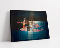 Battle scene from the funny and fantastic opera "The Seafarers" by Paul Klee