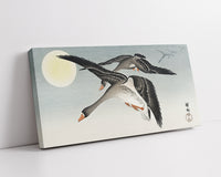 Birds at full moon by Ohara Koson