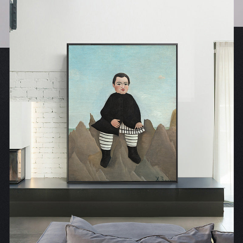 Boy on the Rocks by Henri Rousseau