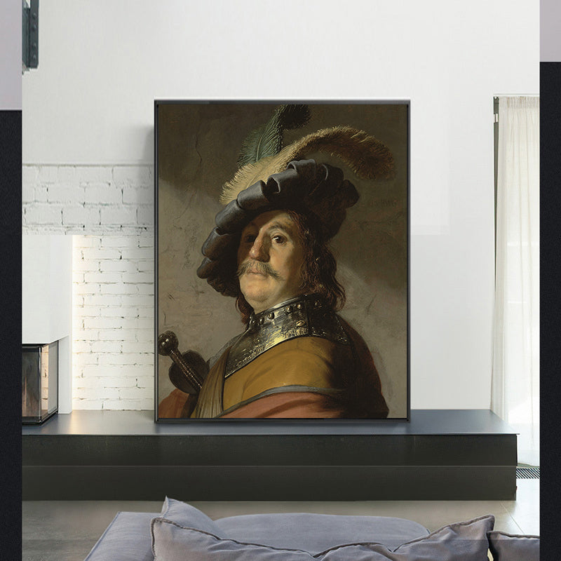 Bust of a Man in a Gorget and Cap by Rembrandt Harmenszoon van Rijn