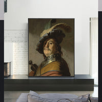 Bust of a Man in a Gorget and Cap by Rembrandt Harmenszoon van Rijn
