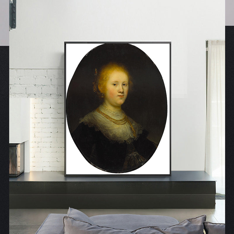 Bust of a Young Woman  by Rembrandt Harmenszoon van Rijn
