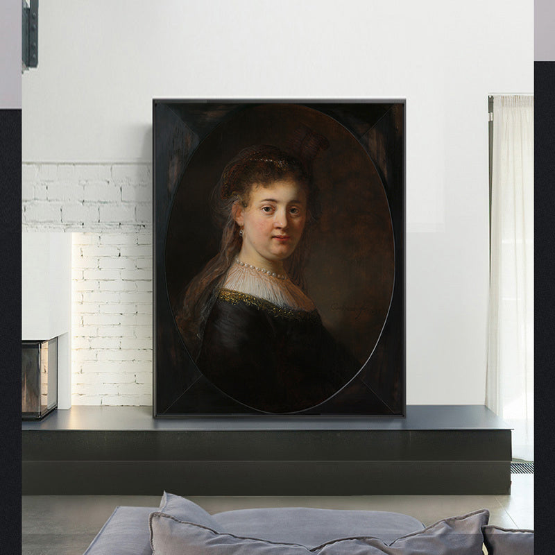 Bust of a Young Woman by Rembrandt Harmenszoon van Rijn