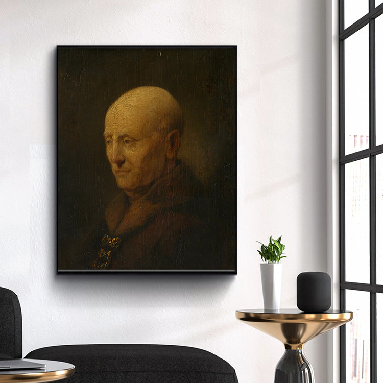 Bust of an Old Man by Rembrandt Harmenszoon van Rijn
