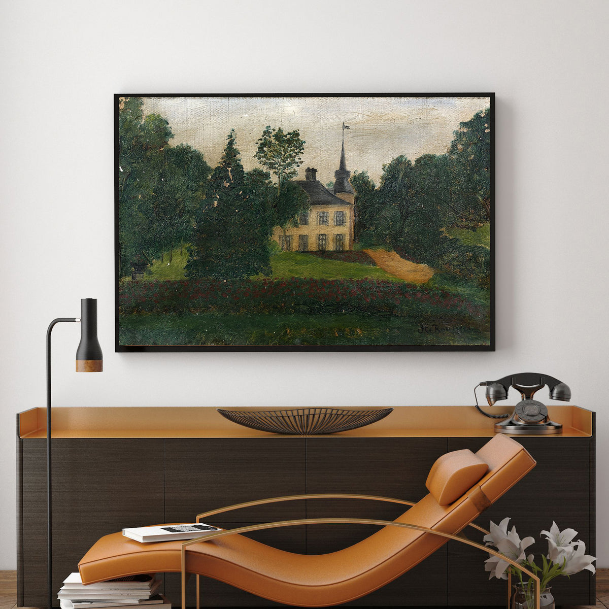 Chateau of Crepy in Valois by Henri Rousseau