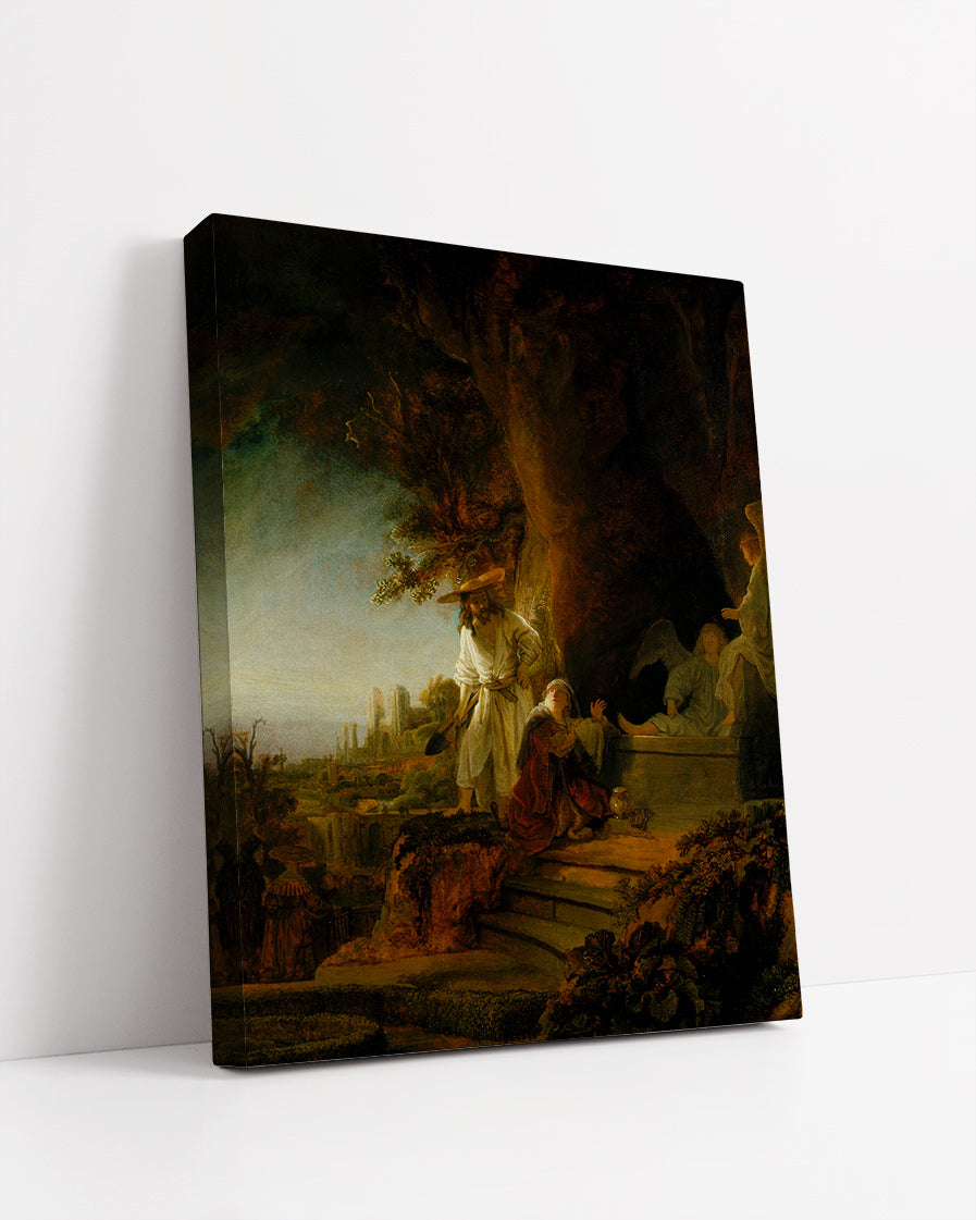 Christ And St Mary Magdalen At The Tomb by Rembrandt Harmenszoon van Rijn