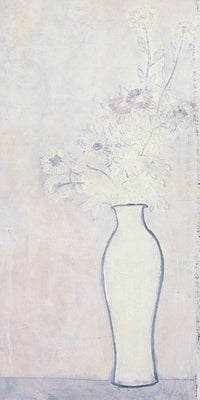 Chrysanthemums in a White Vase by San Yu