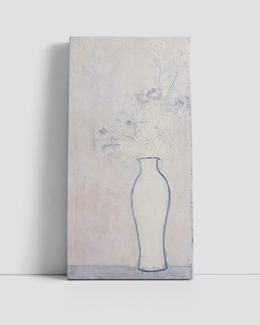 Chrysanthemums in a White Vase by San Yu