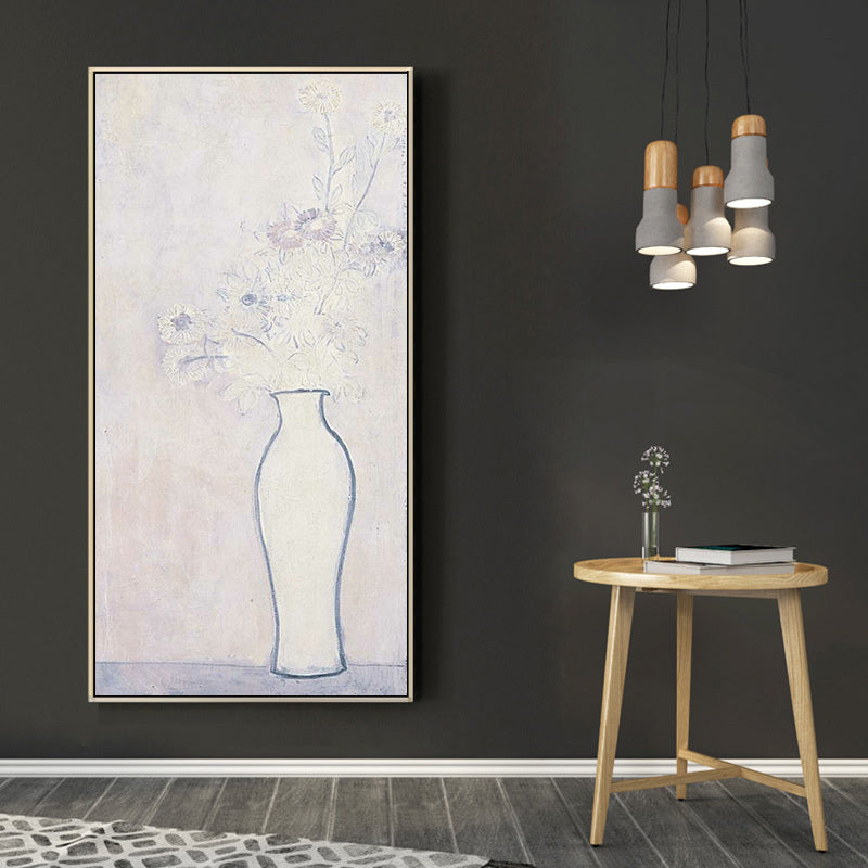 Chrysanthemums in a White Vase by San Yu