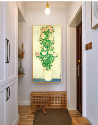 Chrysanthemums with Green Leaves by San Yu