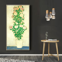Chrysanthemums with Green Leaves by San Yu