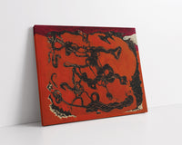 Colombes Noires Sur Fond Rouge by Max Ernst