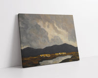Cottages by a Lake by Paul Henry