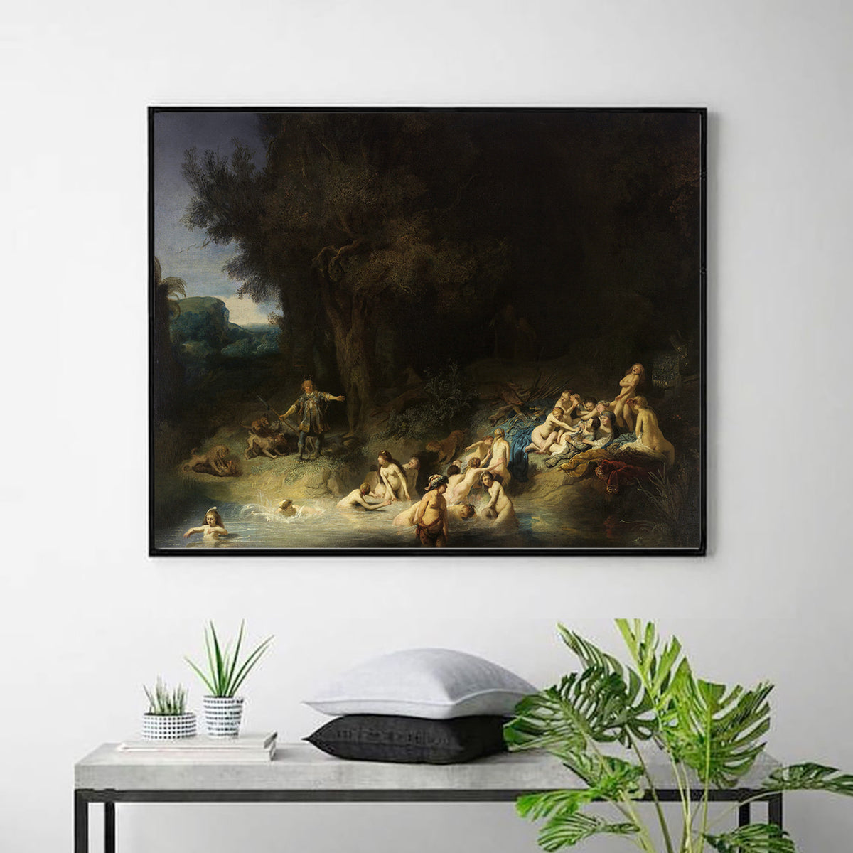 Diana and Her Nymphs Bathing, with Actaeon and Callisto by Rembrandt Harmenszoon van Rijn