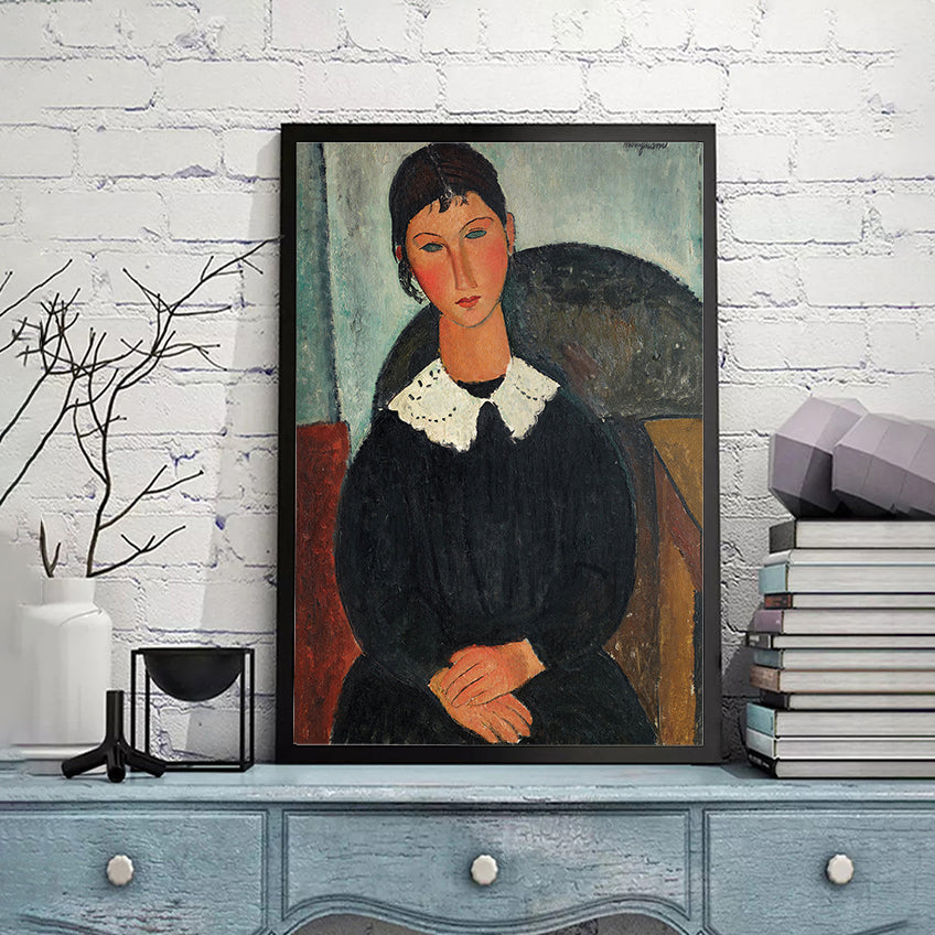 Elvire with the White Collar by Amedeo Modigliani