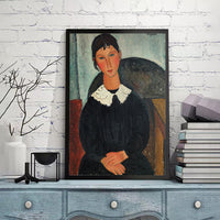 Elvire with the White Collar by Amedeo Modigliani